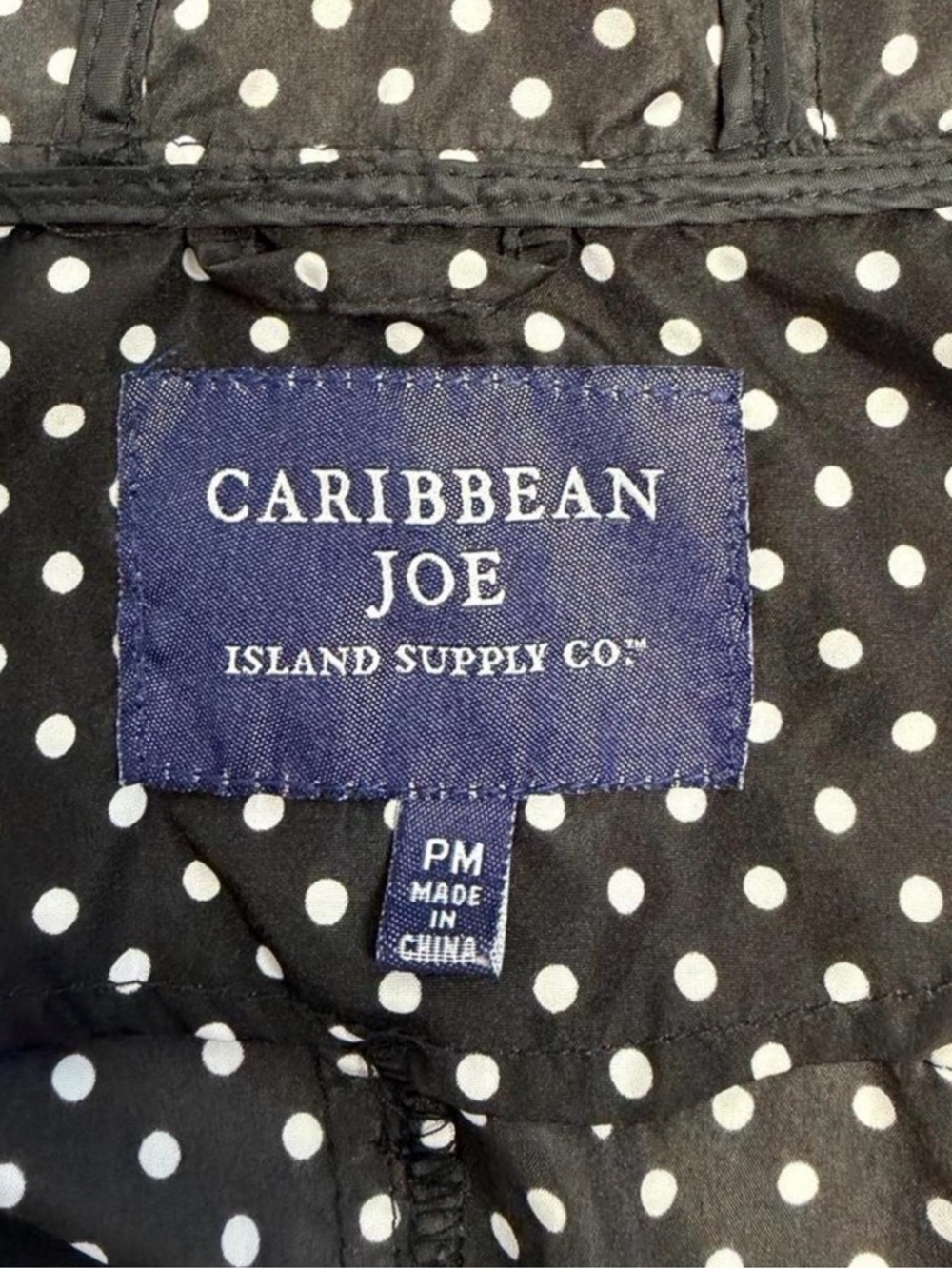 Caribbean Black Polka Dot Hooded Utility Jacket - Picture 6 of 6